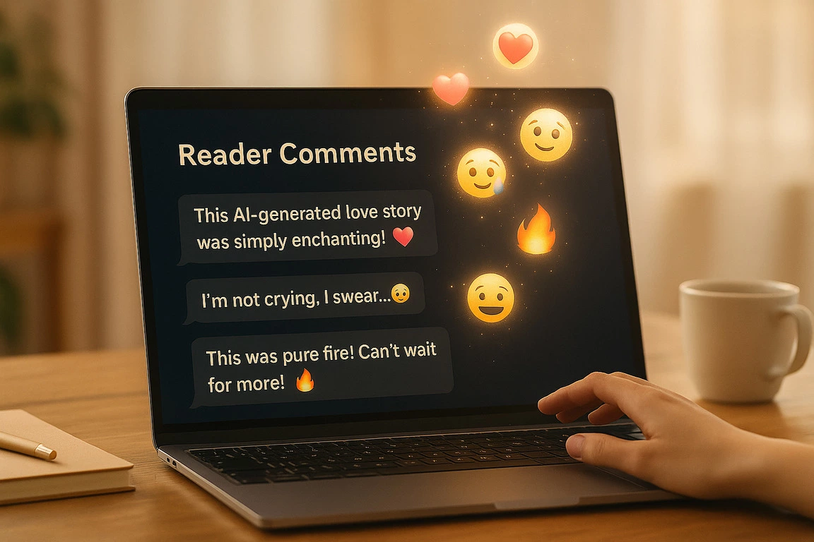AI love story is more interactive than traditional one.